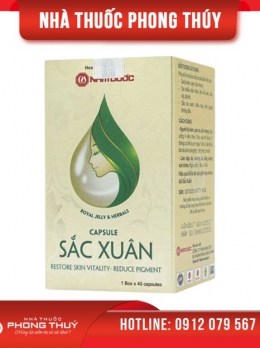 美肤胶囊，淡斑，调节荷尔蒙的 Sắc Xuân Nam Dược（40粒）